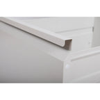 Classeur vertical métallique à 4 tiroirs avec serrure, blanc