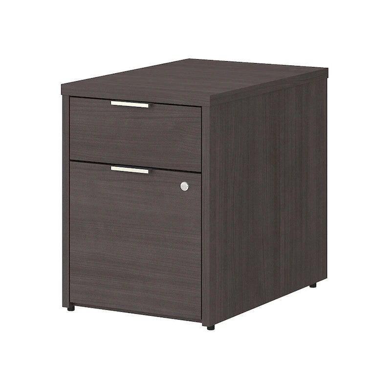 Classeur 2 tiroirs verrouillable Gris/Brun – Un seul utilisateur