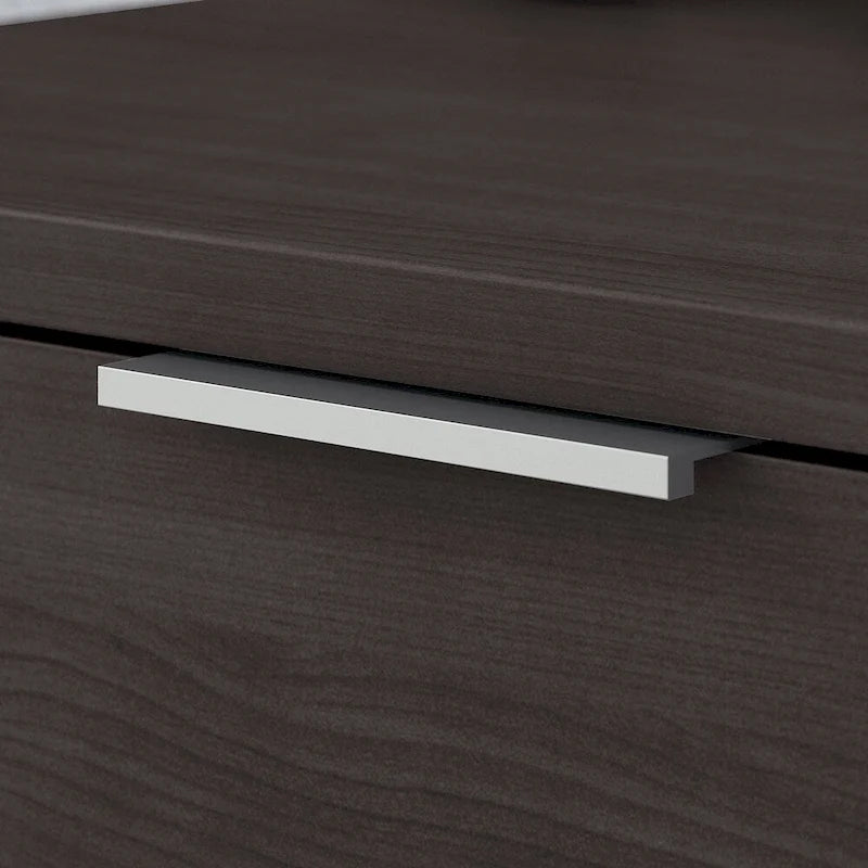 Classeur 2 tiroirs verrouillable Gris/Brun – Un seul utilisateur