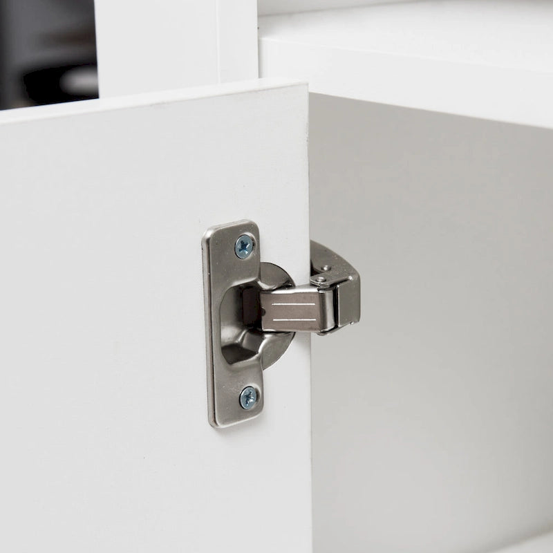 Armoire de rangement à LED 2 portes noir/blanc pour 1 à 2 personnes