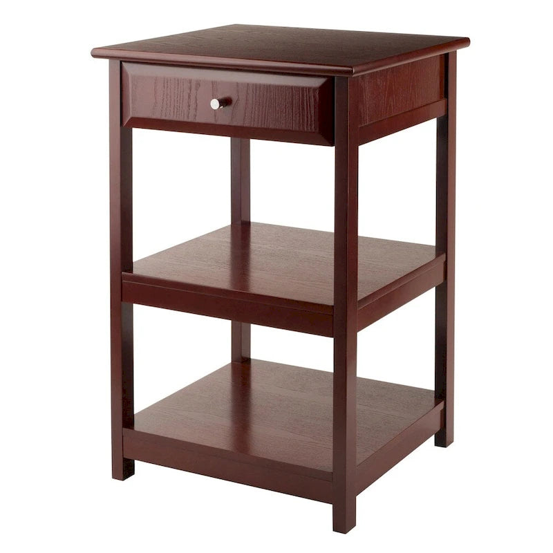 Porch & Den Bertha Walnut Printer Table