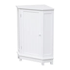 Meuble de rangement d'angle avec étagère, 2 tablettes, noir/marron et blanc