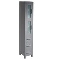 Fresca Torino 68-1/8  Plywood Free Standing Bathroom Linen Tower