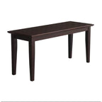 Solid Wood Entryway Accent Bench in Java Brown Finish - 18  H x 39  W x 14  D
