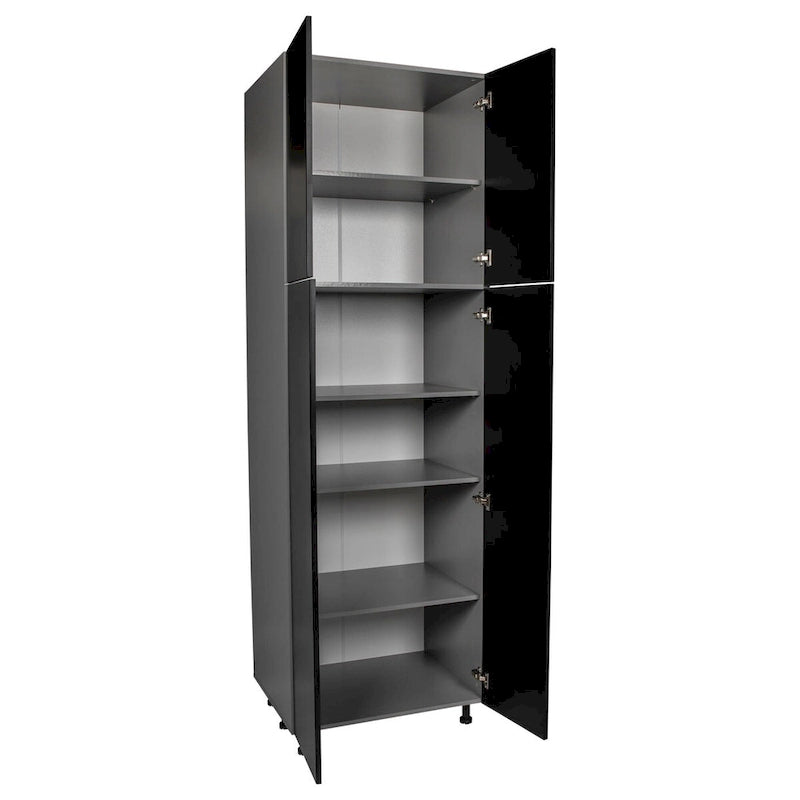Armoire utilitaire à quatre portes, plusieurs coloris, 24×96×23⅜ po
