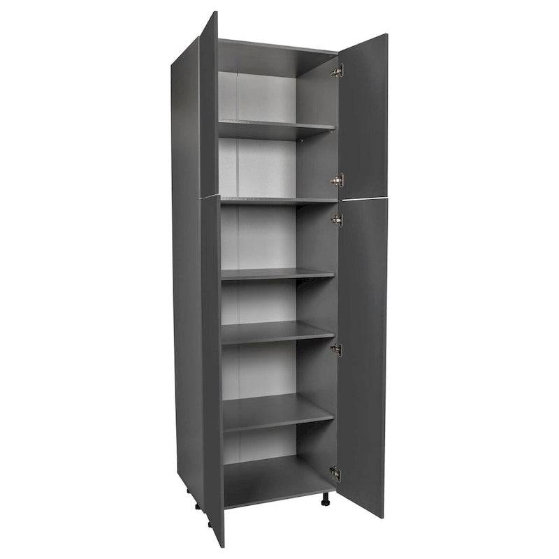 Armoire utilitaire à quatre portes, plusieurs coloris, 24×96×23⅜ po