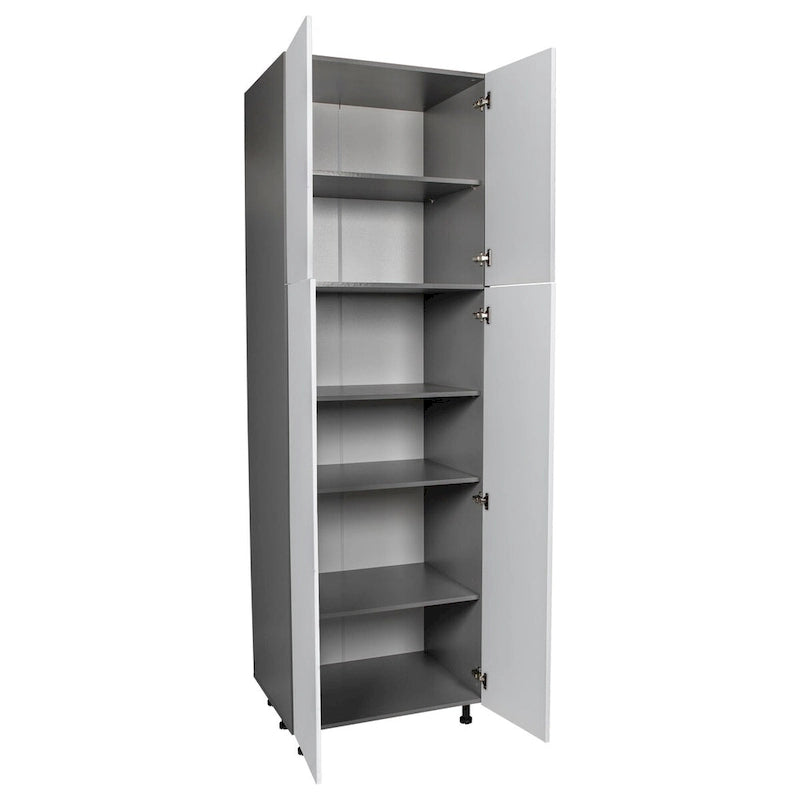 Armoire utilitaire à quatre portes, plusieurs coloris, 24×96×23⅜ po