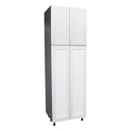 Armoire utilitaire à quatre portes, plusieurs coloris, 24×96×23⅜ po