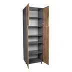 Armoire utilitaire à quatre portes, plusieurs coloris, 24×96×23⅜ po