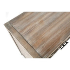 Bahut de rangement 4 portes en sapin brun antique