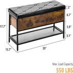 Banc de rangement 31 pouces