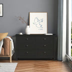 Commode à tiroirs, armoire d'appoint, buffet, comptoir de service, cadre en bois massif, panneau de porte en plastique