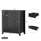 Commode à tiroirs, armoire d'appoint, buffet, comptoir de service, cadre en bois massif, panneau de porte en plastique