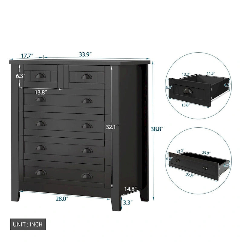 Commode à tiroirs, armoire d'appoint, buffet, comptoir de service, cadre en bois massif, panneau de porte en plastique