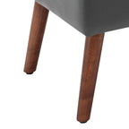 Banc de rangement capitonné rabattable 2 places, marron/gris clair/gris foncé