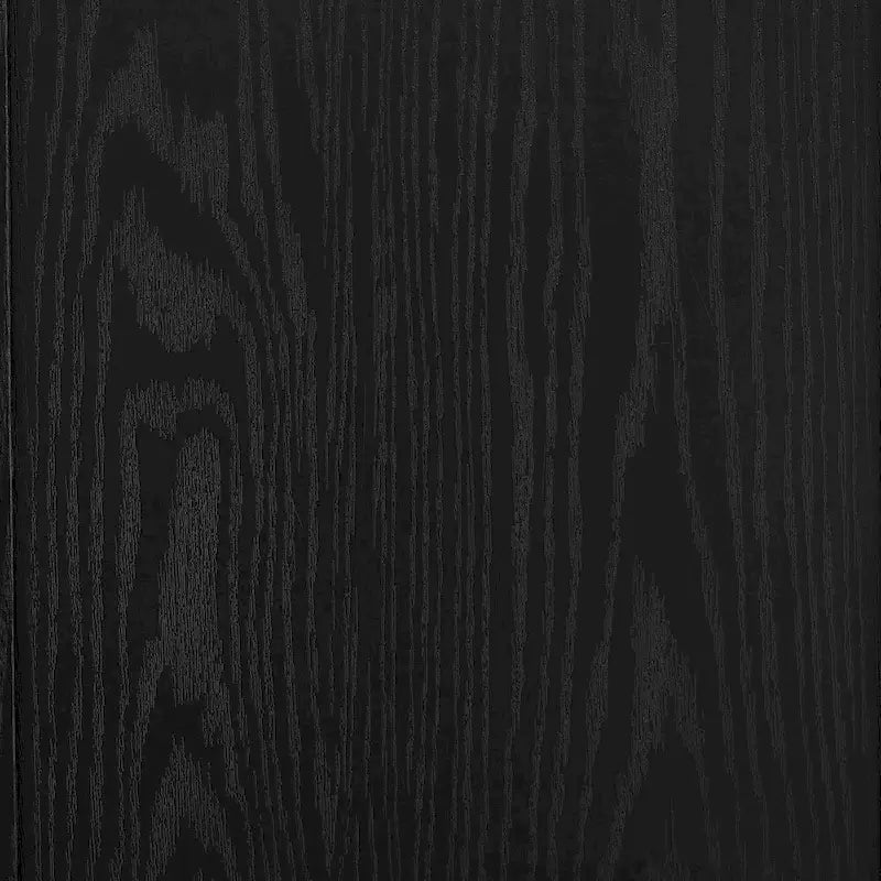 Ensemble de 2 armoires de cuisine avec portes vitrées, noires