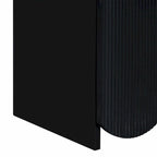 Armoire de rangement à quatre portes à rayures ondulées bleu marine / blanc / noir