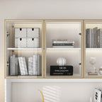 Vitrine d'affichage modulaire haute noire avec LED, 1 personne