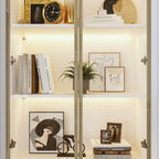 Vitrine d'affichage modulaire haute noire avec LED, 1 personne