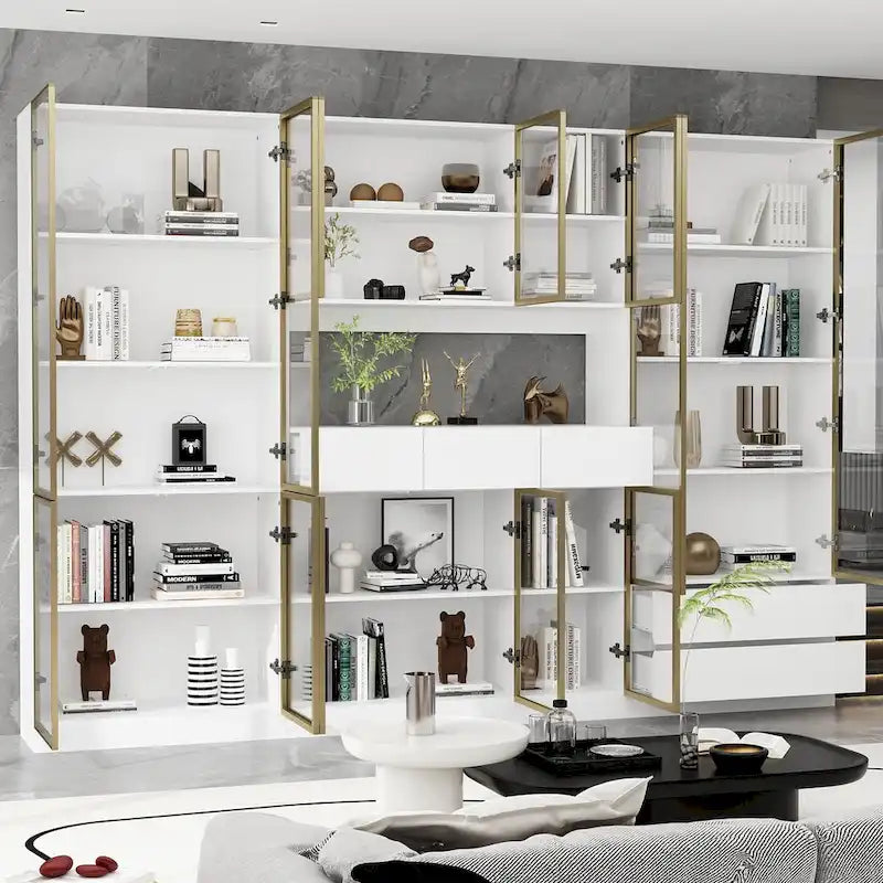 Vitrine d'affichage modulaire haute noire avec LED, 1 personne