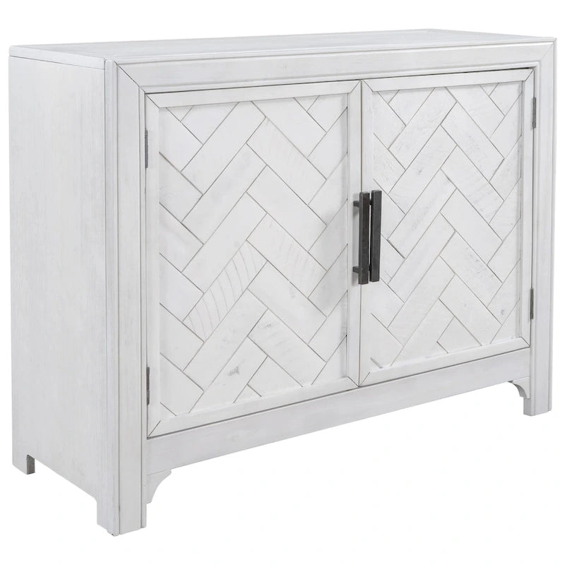 Armoire de rangement vintage bleu antique avec étagères réglables