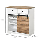 Meuble de rangement blanc à porte coulissante de style grange, simple