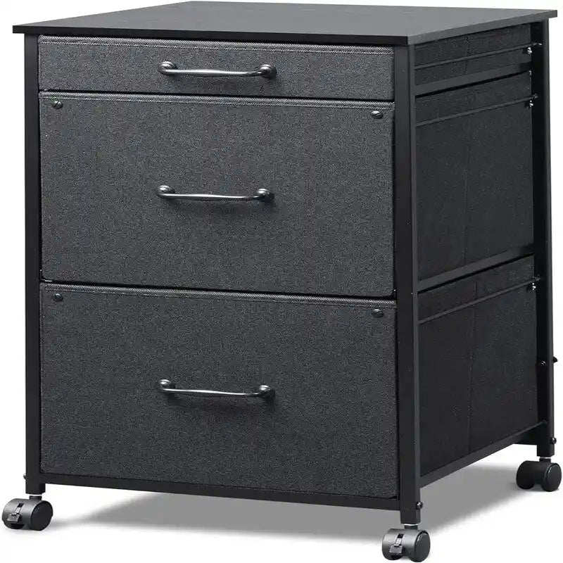 Commode classeur mobile pour chambre à coucher avec 3 tiroirs - 15,7 P x 15,4 L x 29,5 H