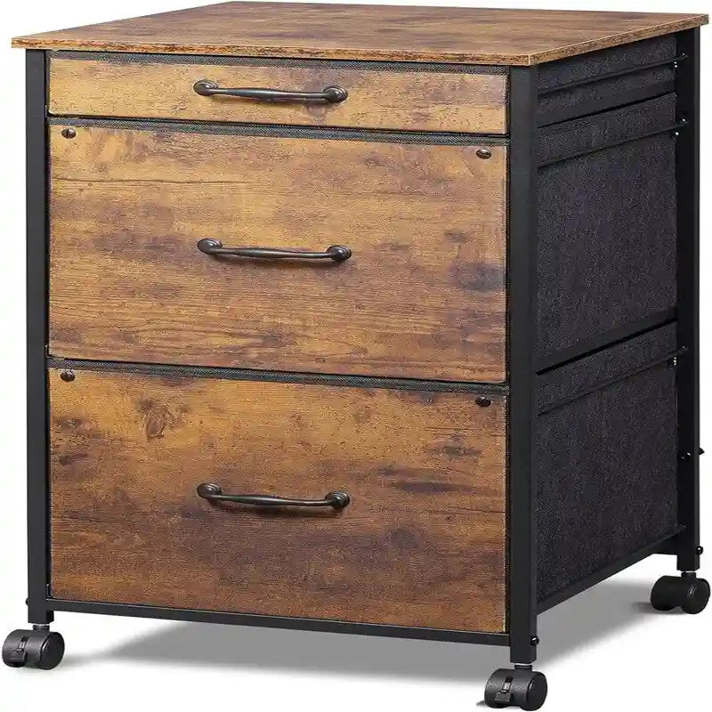 Commode classeur mobile pour chambre à coucher avec 3 tiroirs - 15,7 P x 15,4 L x 29,5 H