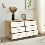 Meuble de rangement 3 tiroirs Rosewood, style grain de bois, individuel