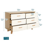 Meuble de rangement 3 tiroirs Rosewood, style grain de bois, individuel