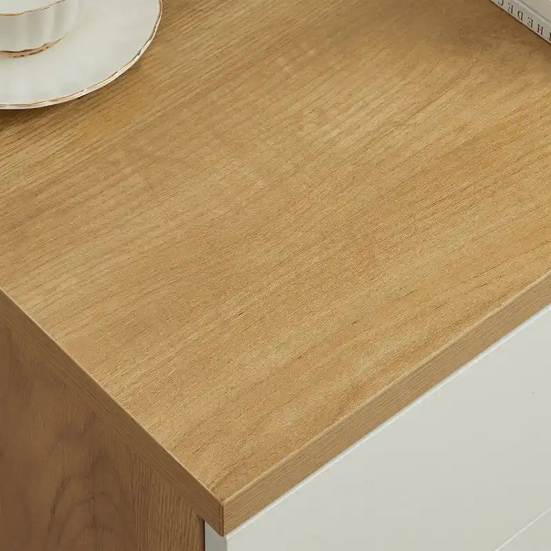 Meuble de rangement 3 tiroirs Rosewood, style grain de bois, individuel