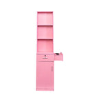 Armoire de rangement sur pied blanche/rose – Utilisation individuelle