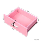 Armoire de rangement sur pied blanche/rose – Utilisation individuelle