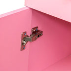 Armoire de rangement sur pied blanche/rose – Utilisation individuelle
