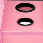 Armoire de rangement sur pied blanche/rose – Utilisation individuelle
