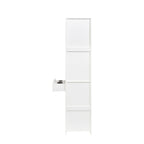 Armoire de rangement sur pied blanche/rose – Utilisation individuelle