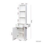 Armoire de rangement sur pied blanche/rose – Utilisation individuelle