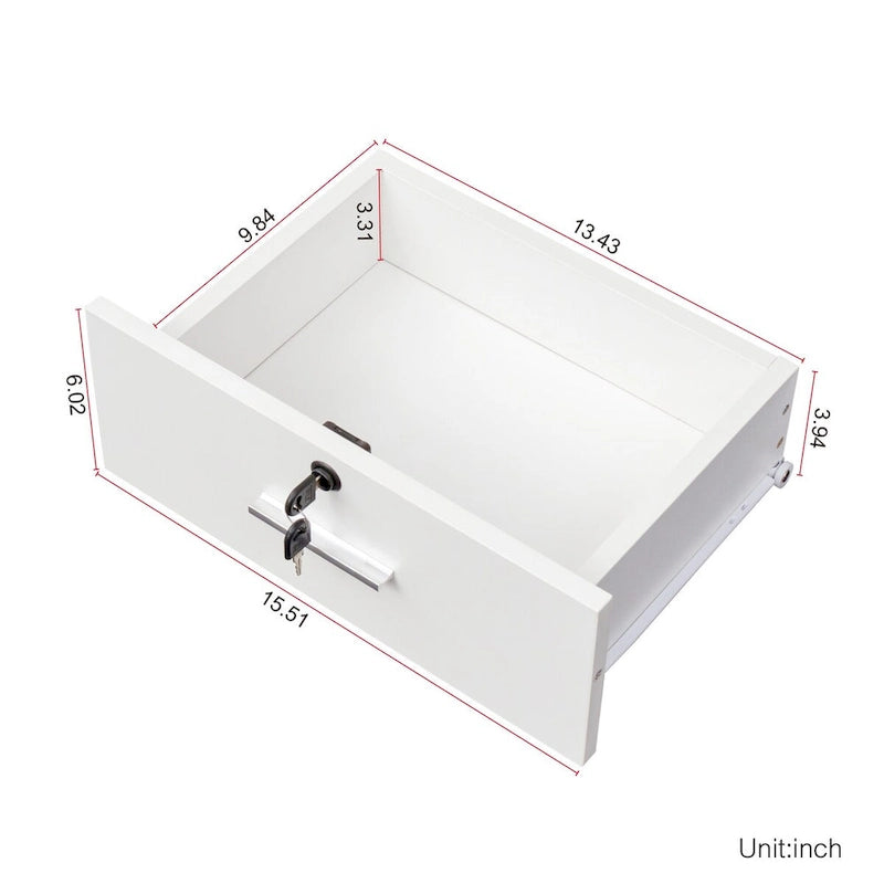 Armoire de rangement sur pied blanche/rose – Utilisation individuelle
