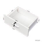 Armoire de rangement sur pied blanche/rose – Utilisation individuelle