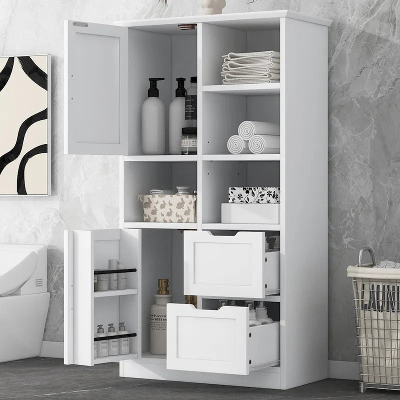 Meuble de rangement haut blanc pour 1 personne