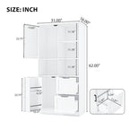 Meuble de rangement haut blanc pour 1 personne