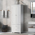 Armoire de rangement haute avec deux tiroirs