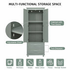 Armoire de rangement haute avec deux tiroirs