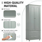 Armoire de rangement haute avec deux tiroirs