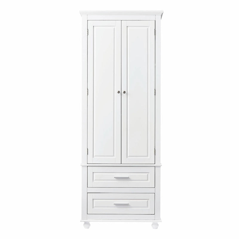 Armoire de rangement haute avec deux tiroirs