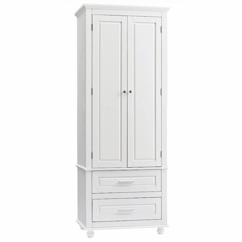 Armoire de rangement haute avec deux tiroirs