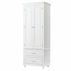 Armoire de rangement haute avec deux tiroirs