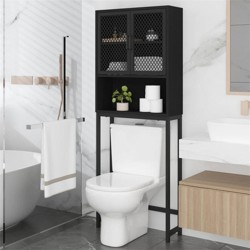 Bathroom Organizer Over Toilet - 9.06 D x 24.8 W x 65 H