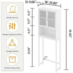 Étagère de rangement multi-couleurs de style industriel pour toilettes, montage par 1 personne, porte en maille