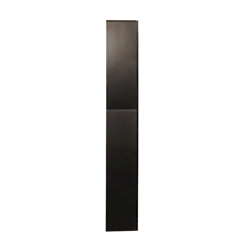 Meuble de rangement haut et étroit noir/blanc – 3 étagères fixes